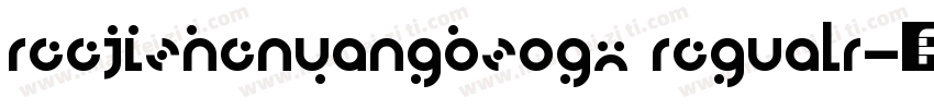 reejizhenyangb20gx regualr字体转换
